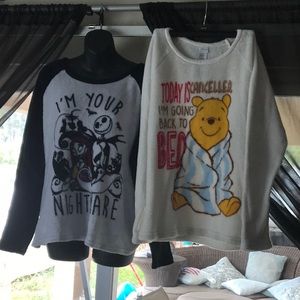 👕Disney polyester pajama tops